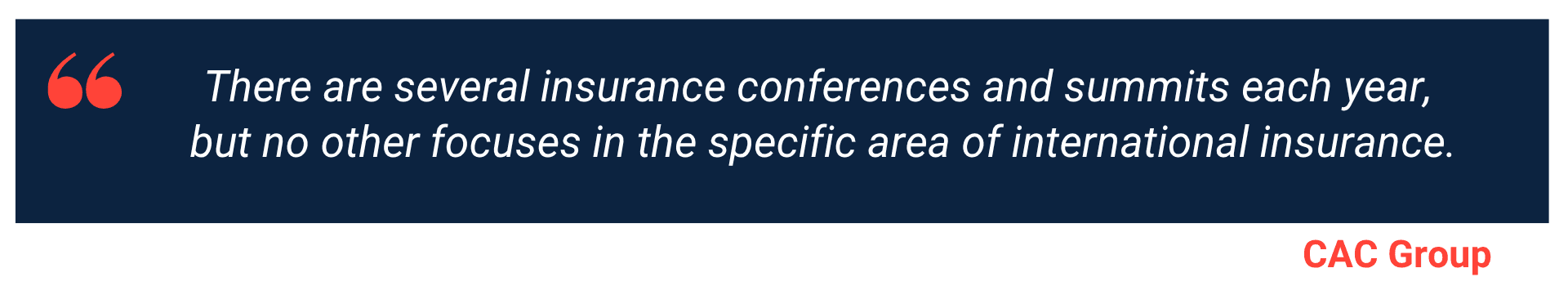 Axco Global Insurance Summit past attednee testimonial
