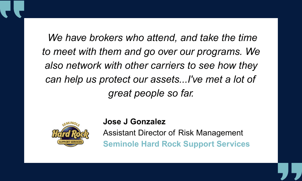 Axco Global Insurance Summit Americas 2024 testimonial - Seminole Hard Rock Support Services